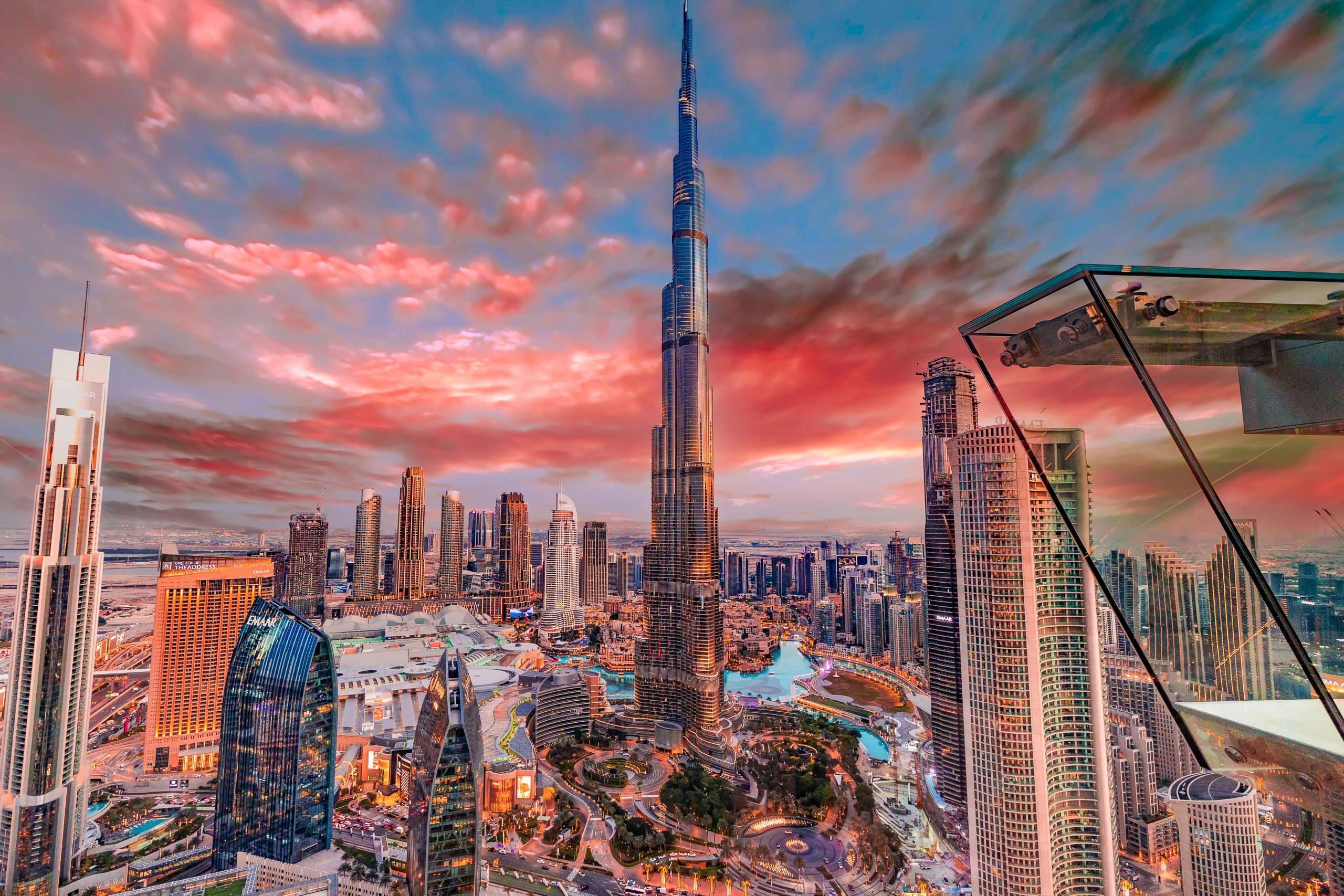 Futuristic cityscape of Dubai